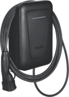 Hager XVR111C witty one Elektromos autó fali töltő - Fekete (11kW - 16A / 6,5m Type-2)
