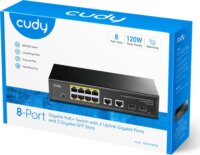 Cudy GS1010PS2 Fémházas 10-port Gigabit PoE Asztali / Rack Switch