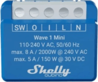 Shelly Qubino Wave 1 Mini LR Z-Wave 1-csatornás Okos relé