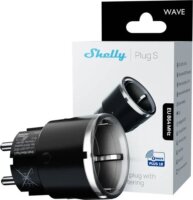 Shelly Wave Plug S - Z-Wave 800 Okos konnektor dugalj Fogyasztásmérővel - Fekete