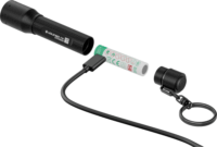 Led Lenser P3R Akkus Elemlámpa 200 Lumen - Fekete