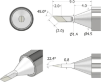 iFixit IF145-842-1 FixHub Kés alakú forrasztóhegy 1,4mm