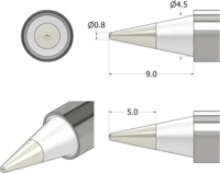 iFixit IF145-836-1 FixHub Kúp alakú Forrasztóhegy 0,8mm