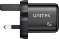 Unitek P1129ABK01-EU 2x USB-C GaN Hálozati Utazó Gyorstöltő Adapter 45W - Fekete