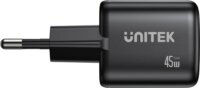 Unitek P1129ABK01-EU 2x USB-C GaN Hálozati Utazó Gyorstöltő Adapter 45W - Fekete