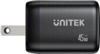 Unitek P1129ABK01-EU 2x USB-C GaN Hálozati Utazó Gyorstöltő Adapter 45W - Fekete