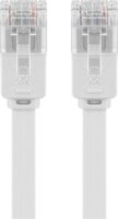 Goobay 93361 U/UTP Cat5e RJ45 Lapos Patch Kábel 5m - Fehér