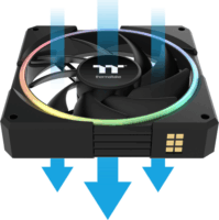Thermaltake TS 120 EX RGB 120mm PWM Rendszerhűtő ventilátor szett 3db - Fekete