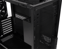 Thermaltake TR300 TG Midi Torony Számítógépház + 1db 120mm ventilátor - Fekete