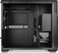 Thermaltake TR300 TG Midi Torony Számítógépház + 1db 120mm ventilátor - Fekete