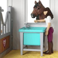 Schleich 42787 Horse Club Gyógyító paták Lovasklinika Játékszett