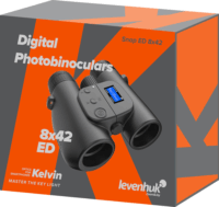 Levenhuk Kelvin Snap ED 8x42 Digitális Binokuláris fotó Távcső - Fekete