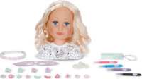 Zapf Creation BABY born smink és hajformázó fej 22cm
