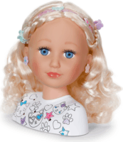 Zapf Creation BABY born smink és hajformázó fej 22cm