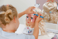 Zapf Creation BABY born smink és hajformázó fej 22cm