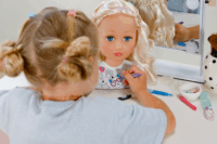 Zapf Creation BABY born smink és hajformázó fej 22cm