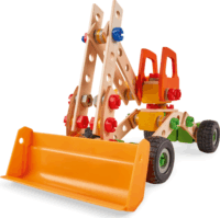 Eichhorn Constructor 140 darabos kerekes homlokrakodó építőjáték