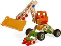 Eichhorn Constructor 140 darabos kerekes homlokrakodó építőjáték