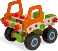 Eichhorn Constructor 140 darabos kerekes homlokrakodó építőjáték