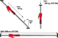 Bessey STE250 Mennyezeti támasz (1450 mm - 2500 mm / 350kg)