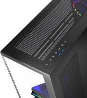 MODECOM VOLCANO STELLAR ARGB MIDI 5F Midi torony Számítógépház + 4db 120mm ventilátor - Fekete