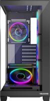 MODECOM VOLCANO STELLAR ARGB MIDI 5F Midi torony Számítógépház + 4db 120mm ventilátor - Fekete