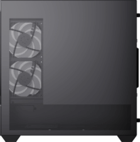 Aerocool P300D-G-BK-v1 Mini Torony Számítógépház + 3db 120mm ventilátor - Fekete