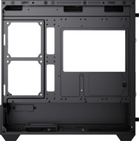 Aerocool P300D-G-BK-v1 Mini Torony Számítógépház + 3db 120mm ventilátor - Fekete