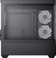 Aerocool P300D-G-BK-v1 Mini Torony Számítógépház + 3db 120mm ventilátor - Fekete