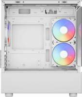 Aerocool Viewport Mini-G-WT-v4 ARGB Mini Torony Számítógépház + 3db 120mm ventilátor - Fehér