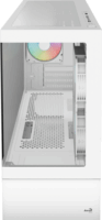Aerocool Viewport Mini-G-WT-v4 ARGB Mini Torony Számítógépház + 3db 120mm ventilátor - Fehér