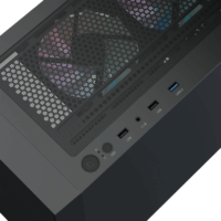 Aerocool B509A Flow-G-BK-v1 Midi Torony Számítógépház + 650W PSU - Fekete