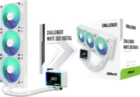 ASRock Challenger White 360 Digital 360mm ARGB All In Onve Univerzális CPU Vízhűtés - Fehér