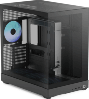 APNX V2-F-BK-v1 Midi Torony Számítógépház + 4db 140mm ventilátor - Fekete