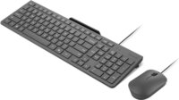 Lenovo 310 Vezetékes Billentyűzet + Egér US - Fekete