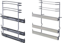 Bosch HEZ438301 Teleszkópos 3 szintes kihúzható Sütő sín 29 x 10 x 40 cm - Ezüst