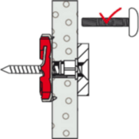 Fischer 537258 Duotec 10 Kampós Tipli készlet Ø10x50 (50db/csomag)