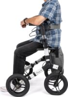 Timago RANGER Alumínium négykerekű rollátor Max 136kg - Ezüst