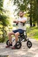 Timago RANGER Alumínium négykerekű rollátor Max 136kg - Ezüst