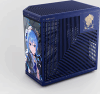 HYTE Y70 Hoshimachi Suisei Midi Torony Számítógépház + 4db 120mm ventilátor - Kék, Mintás