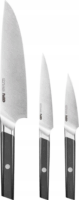 Gefu 89582 Acuro Rozsdamentes acél késkészlet 3 darabos - Fekete