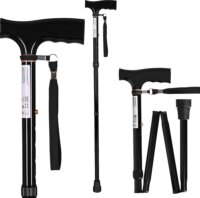 ActionMed LI100AM Összecsukható ortopéd sétabot - Fekete