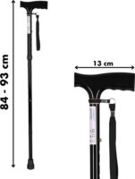 ActionMed LI100AM Összecsukható ortopéd sétabot - Fekete