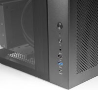 Mars Gaming MC-INFINIOLITE Midi Torony Számítógépház + 4db 120mm ventilátor - Fekete