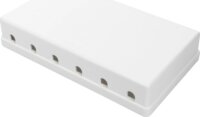 Digitus DN-93705 6‑Port Hálozati Keystone Szerelődoboz - Fehér