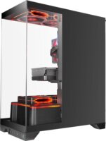 Mars Gaming MCPRISMA Midi Torony Számítógépház + 4db 120mm ventilátor - Fekete