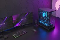 Mars Gaming MCPRISMA Midi Torony Számítógépház + 4db 120mm ventilátor - Fekete