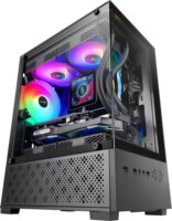 Mars Gaming MC-SE2 Mini Torony Számítógépház + 2db 120mm ventilátor - Fekete