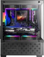 Mars Gaming MC-SE2 Mini Torony Számítógépház + 2db 120mm ventilátor - Fekete