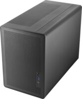 Mars Gaming MC-XPRO Mini Torony Számítógépház + 1db 80mm ventilátor + 1db 120mm ventilátor - Fekete